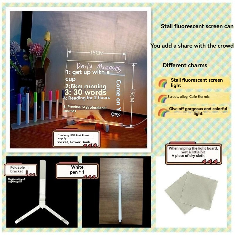 Melooka™ GlowPad - LED Message & Drawing Board